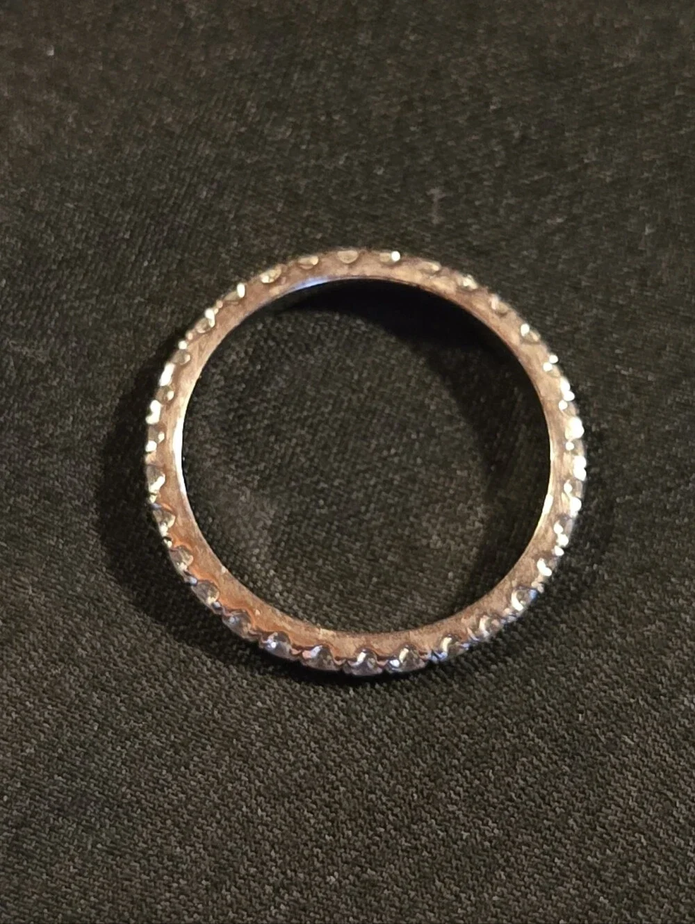 IMOLOVE Moissanite Full Eternity 925 Sterling Silver 1ct Size 8 Ring